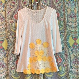 FREE PEOPLE vintage flower child top